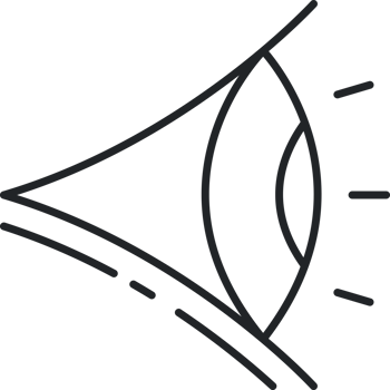 Eye side line icon png