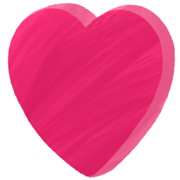 Paint brush love and heart element. png