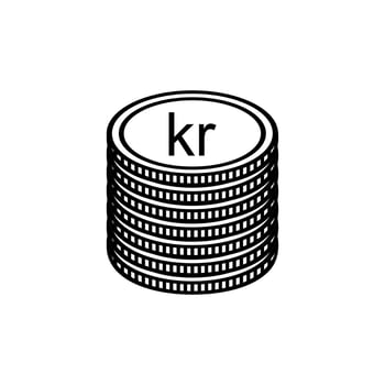 Iceland Currency symbol, Icelandic Krona Icon, ISK Sign. Vector Illustration