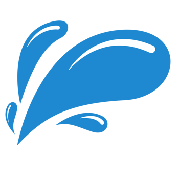 Water Splash Element Illustration, Cartoon or Comic Style, Cartoon Element, Comic Element png