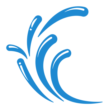 Water Splash Element Illustration, Cartoon or Comic Style, Cartoon Element, Comic Element png