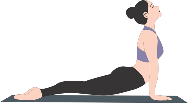 The woman play yoga PNG