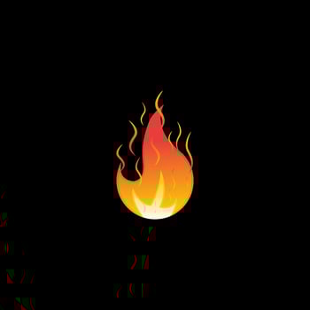 Fire flame vector illustration design template