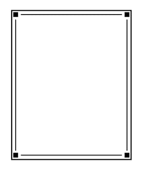 Frame border line page vector vintage simple. Geometric shapes frame vector.