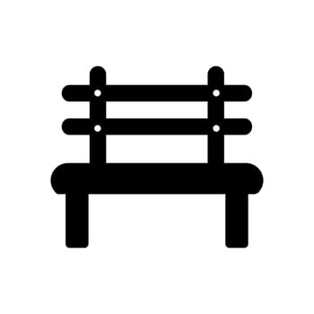 bench flat style icon vector