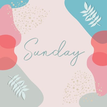 Name day on natural social media template vector