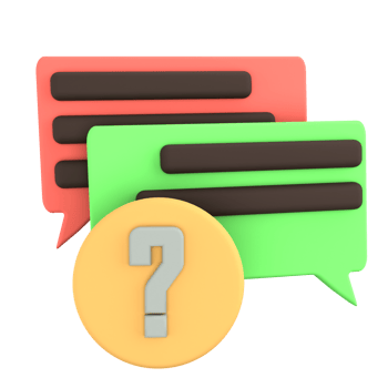 3D Icon Frequently Asked Questions E Commerce png