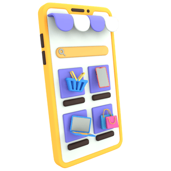 3D Icon searching online product E Commerce png