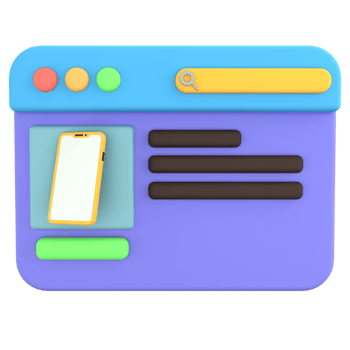 3D Icon shopping website UI E Commerce png