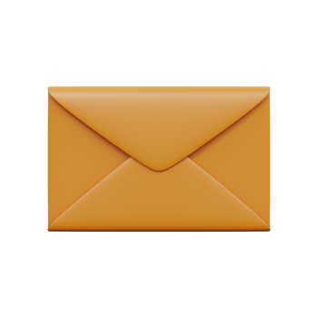 Postal envelope  3d render png
