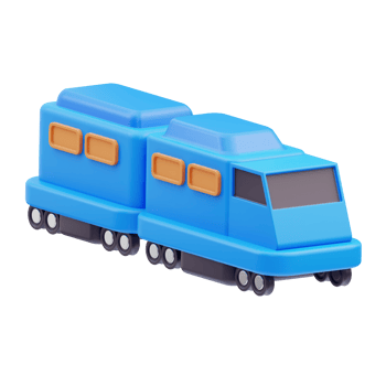 Train Travel 3D Illustration png