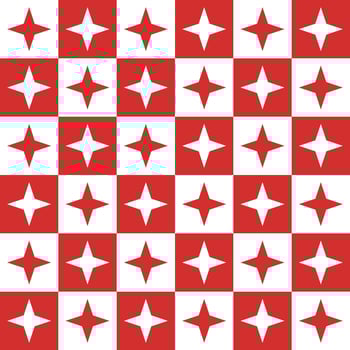 Red 4 point star. 4 point star pattern. 4 point star pattern background. 4 point star background. Seamless pattern. for backdrop, decoration, Gift wrapping vector