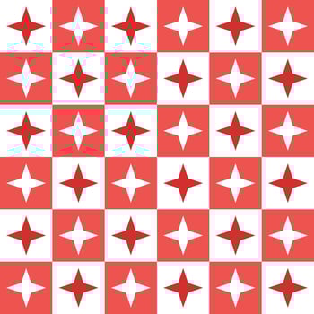 Red 4 point star. 4 point star pattern. 4 point star pattern background. 4 point star background. Seamless pattern. for backdrop, decoration, Gift wrapping vector