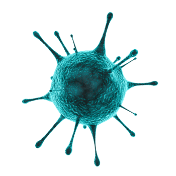Microscopic virus cell png