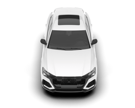 White SUV on transparent background. 3d rendering - illustration png