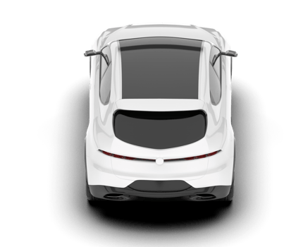 White SUV on transparent background. 3d rendering - illustration png