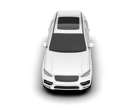 White SUV on transparent background. 3d rendering - illustration png