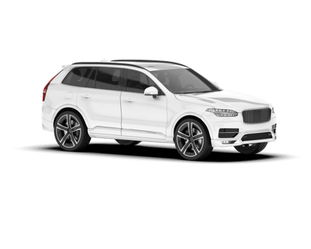 White SUV on transparent background. 3d rendering - illustration png