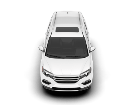 White SUV on transparent background. 3d rendering - illustration png