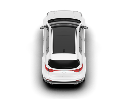 White SUV on transparent background. 3d rendering - illustration png