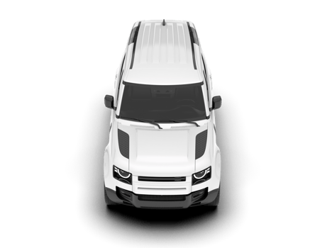 White SUV on transparent background. 3d rendering - illustration png