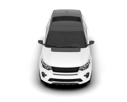 White SUV on transparent background. 3d rendering - illustration png