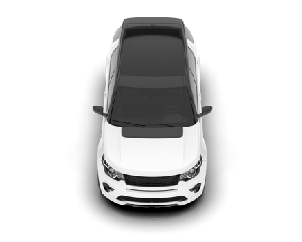 White SUV on transparent background. 3d rendering - illustration png