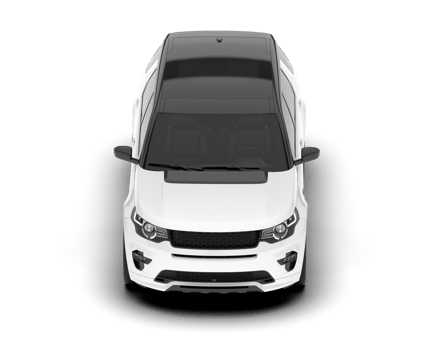 White SUV on transparent background. 3d rendering - illustration png
