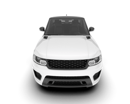 White SUV on transparent background. 3d rendering - illustration png