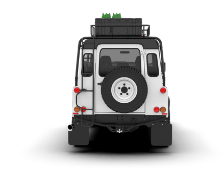 White SUV on transparent background. 3d rendering - illustration png
