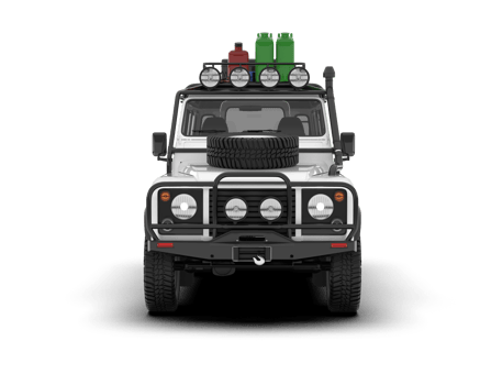 White SUV on transparent background. 3d rendering - illustration png