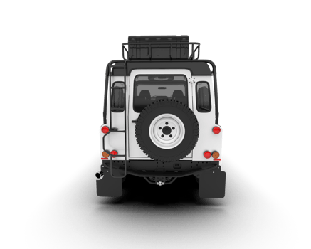 White SUV on transparent background. 3d rendering - illustration png