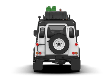 White SUV on transparent background. 3d rendering - illustration png