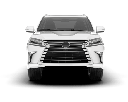 White SUV on transparent background. 3d rendering - illustration png
