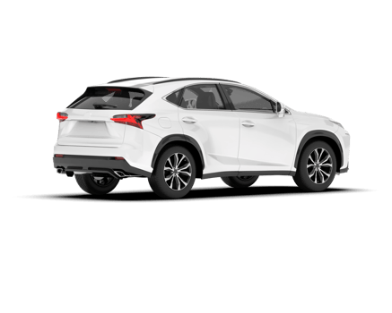 White SUV on transparent background. 3d rendering - illustration png