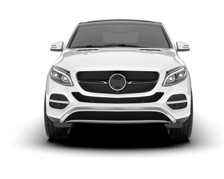 White SUV on transparent background. 3d rendering - illustration png