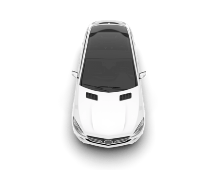 White SUV on transparent background. 3d rendering - illustration png