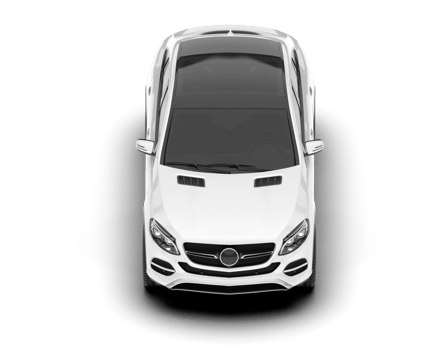 White SUV on transparent background. 3d rendering - illustration png