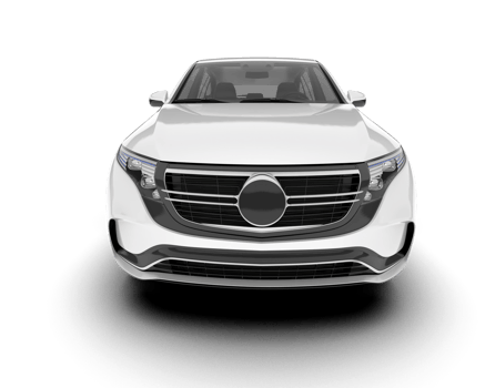White SUV on transparent background. 3d rendering - illustration png