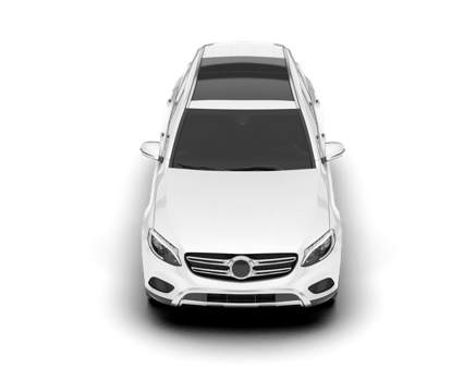 White SUV on transparent background. 3d rendering - illustration png