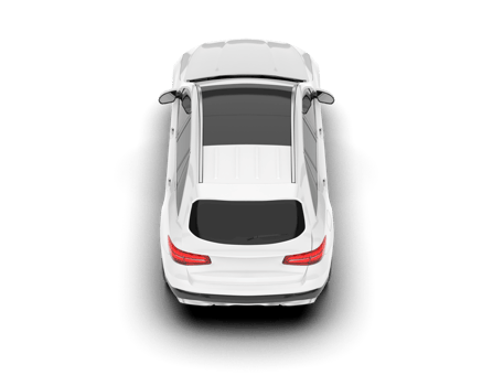 White SUV on transparent background. 3d rendering - illustration png