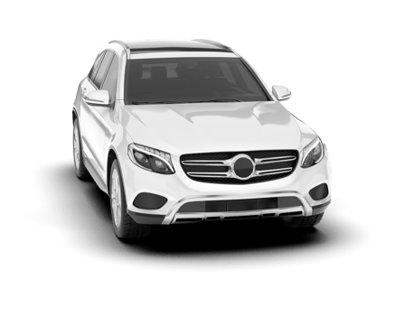 White SUV on transparent background. 3d rendering - illustration png