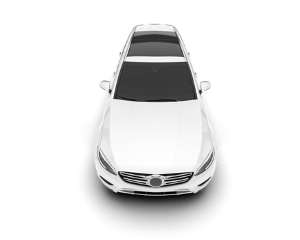 White SUV on transparent background. 3d rendering - illustration png