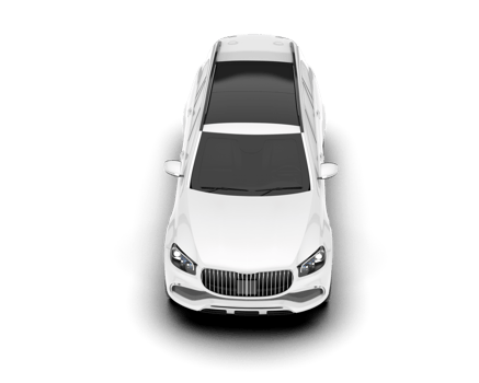 White SUV on transparent background. 3d rendering - illustration png