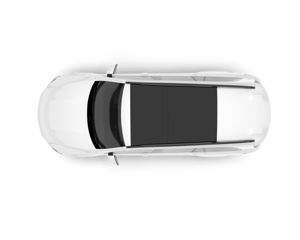 White SUV on transparent background. 3d rendering - illustration png