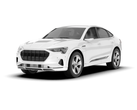 White SUV on transparent background. 3d rendering - illustration png