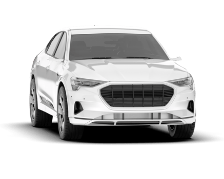 White SUV on transparent background. 3d rendering - illustration png