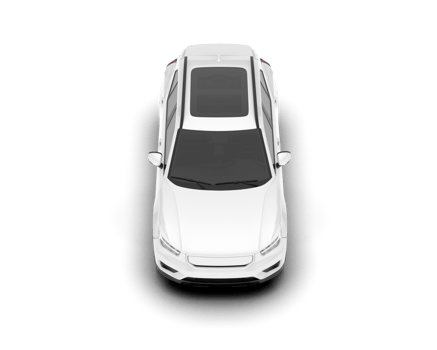 White SUV on transparent background. 3d rendering - illustration png