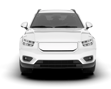 White SUV on transparent background. 3d rendering - illustration png
