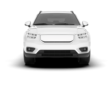 White SUV on transparent background. 3d rendering - illustration png